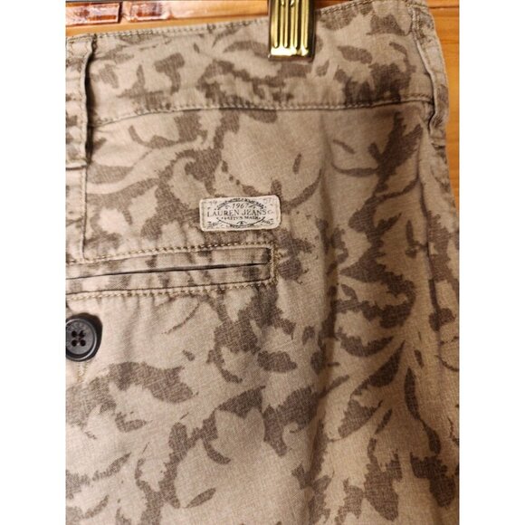 Lauren Ralph Lauren Jeans Co. Paisley Brown,Tan Pants Women's Size 12 - Picture 14 of 15